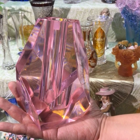 有机玻璃水晶花瓶清货