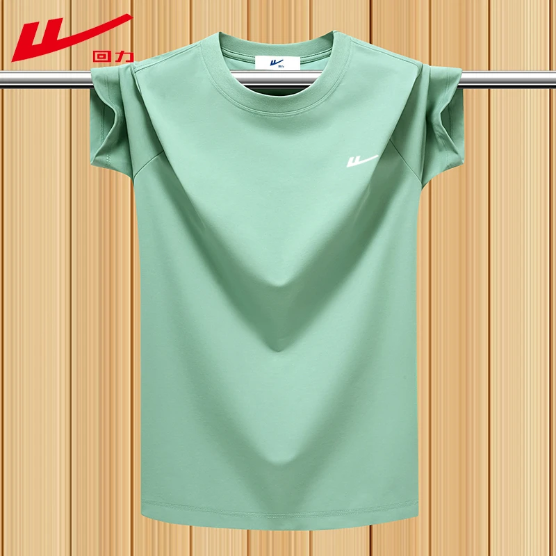 Warrior/回力男女T恤大码男士运动休闲夏季透气宽松速干大码男士