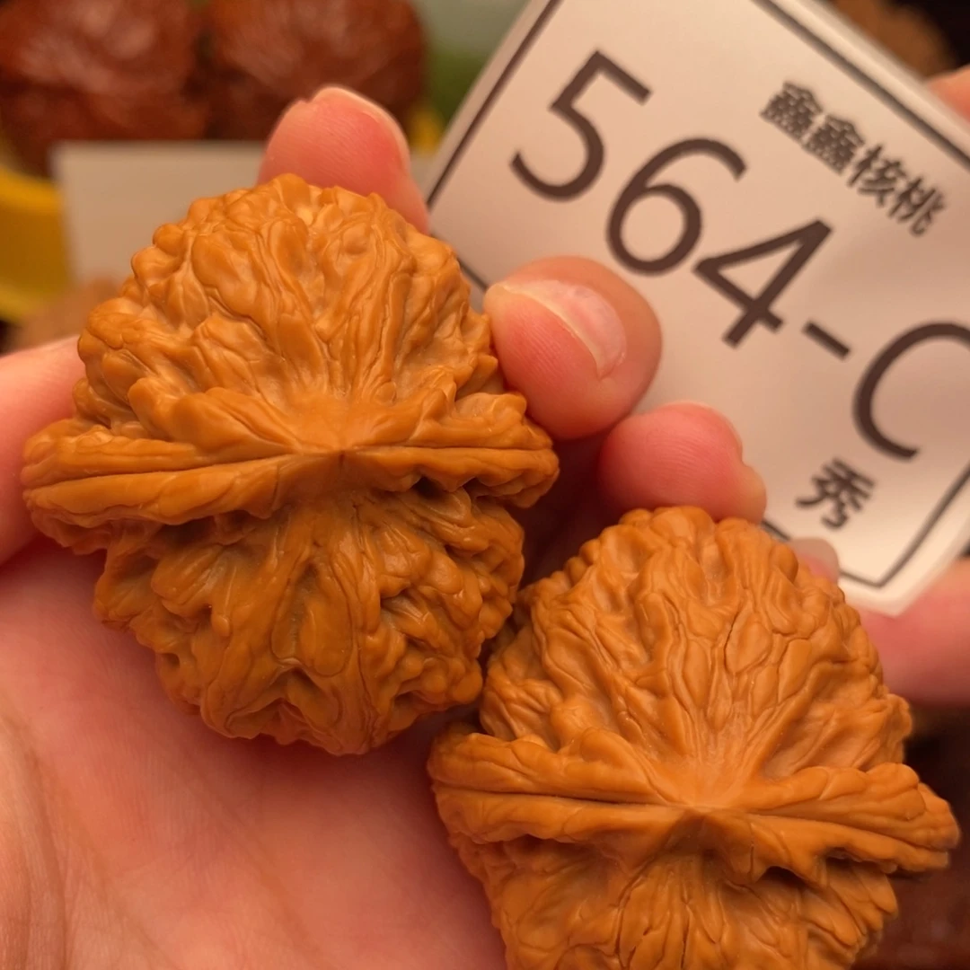 把件文玩核桃红锦鲤41……
