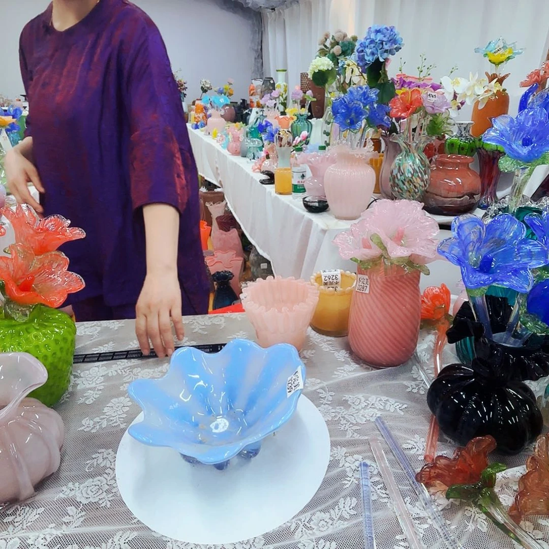 0239不完美琉璃花瓶摆件艺术品