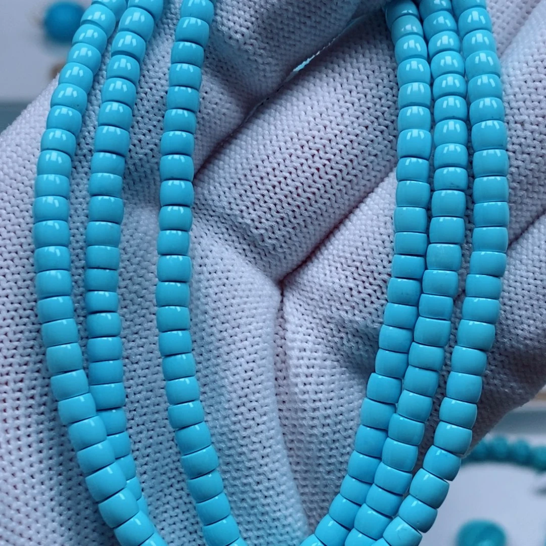 足铂镶嵌绿松石手链