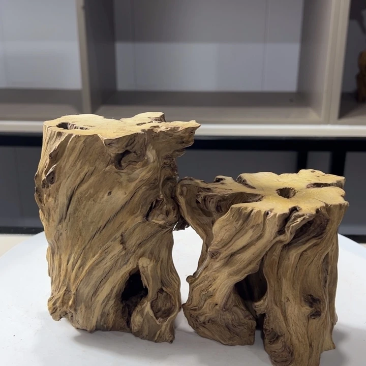 木石榴木榴疤底座摆件