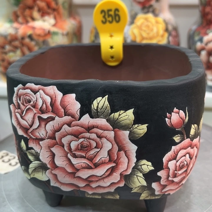 花盆紫砂水晶花盆356