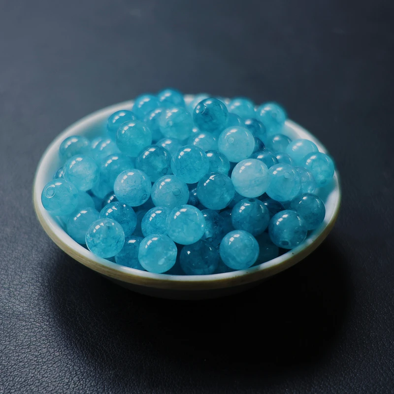 散珠W2987 蓝碧玺8MM*25颗