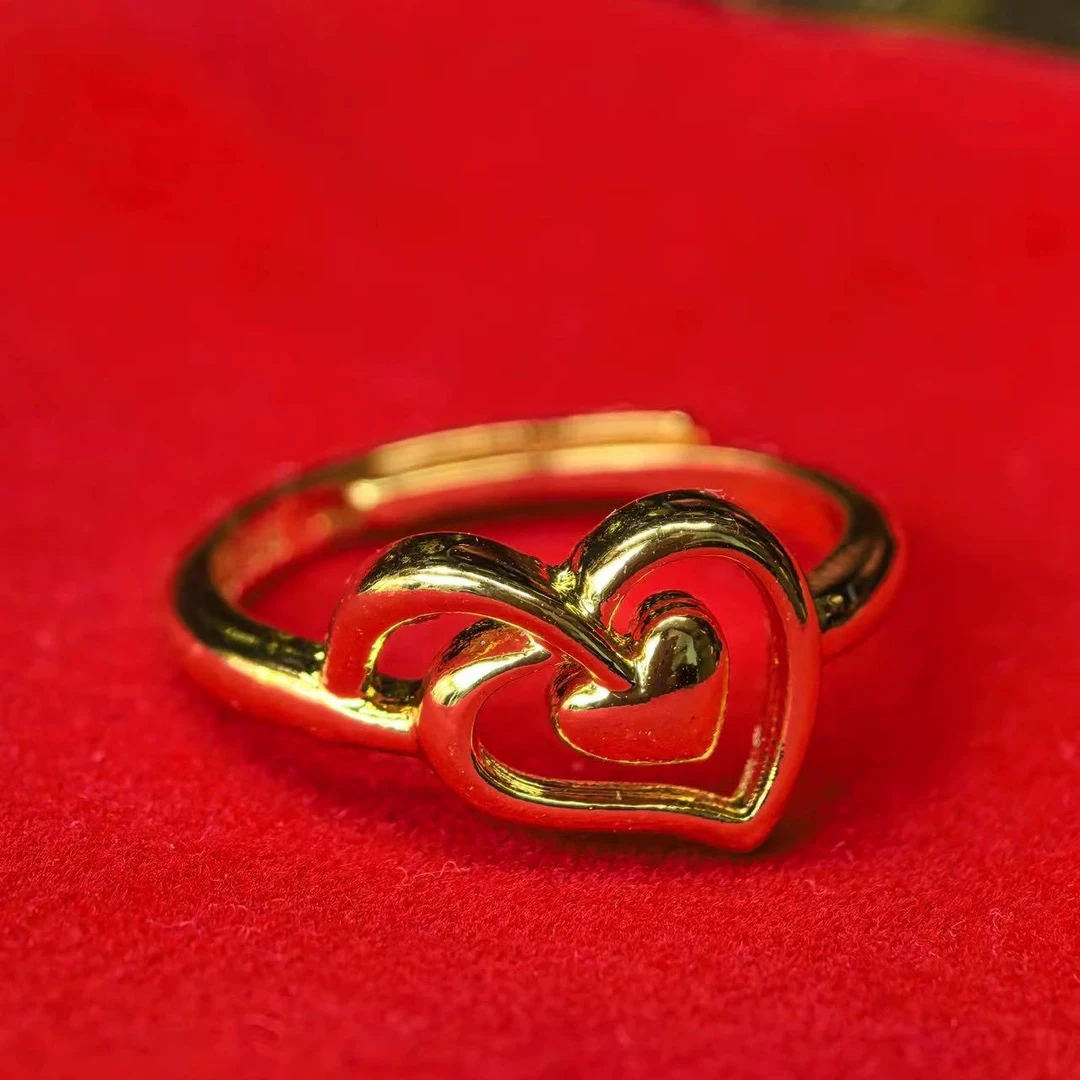 典藏经典桃心开口戒指C10