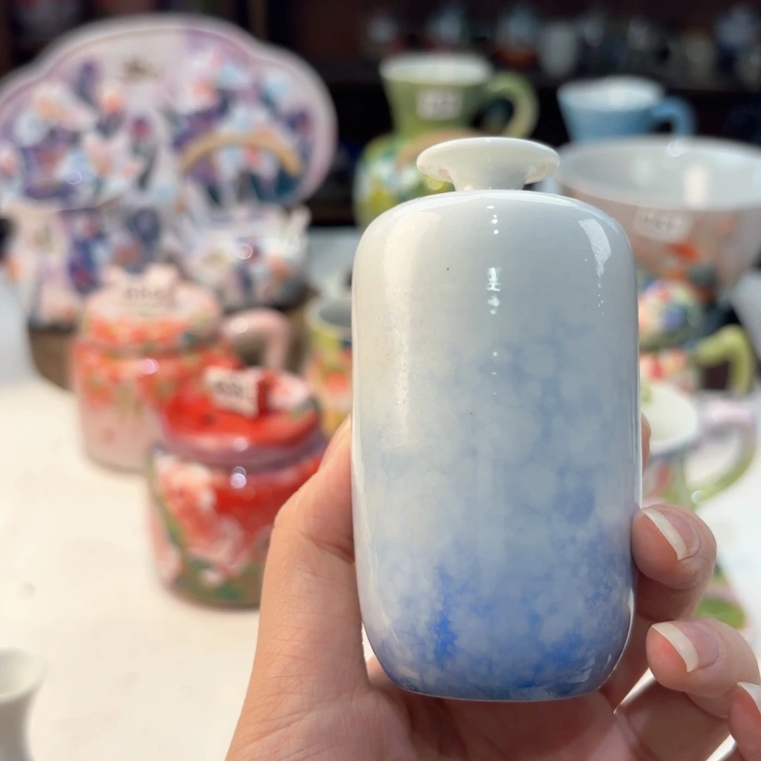 景德镇手绘高温釉下彩陶瓷茶具