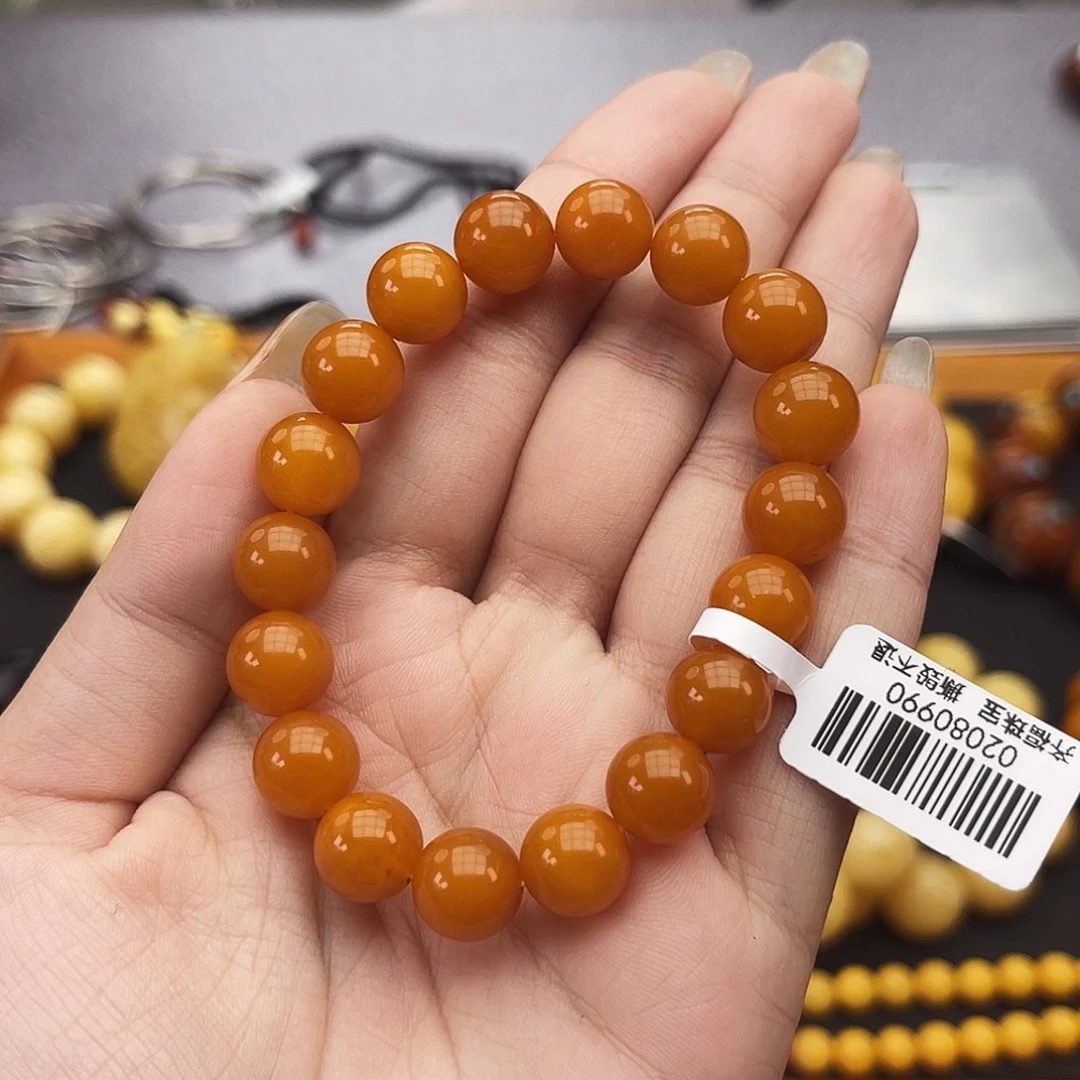 琥珀未镶嵌手链10m