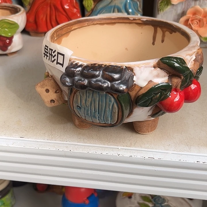 粗陶材质多肉花盆