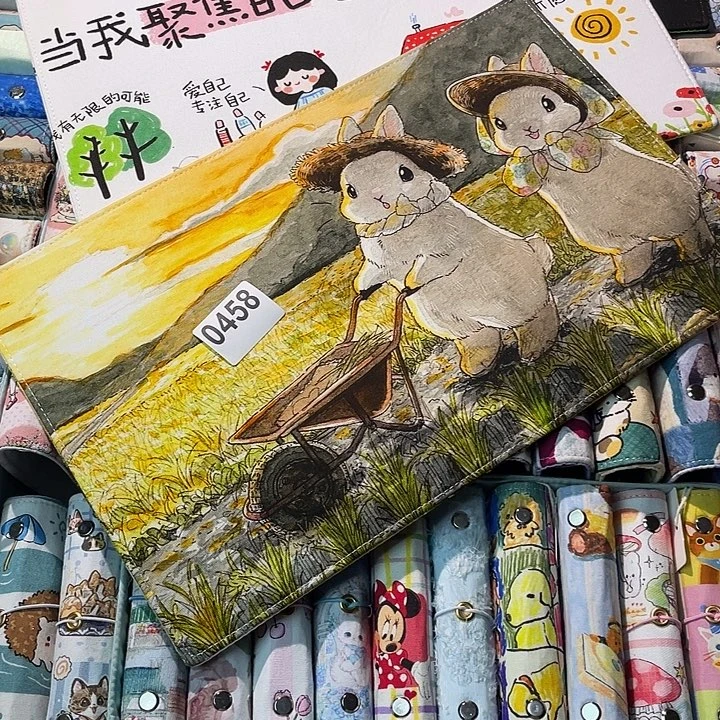 织绣A5 活页不加纸打孔0458