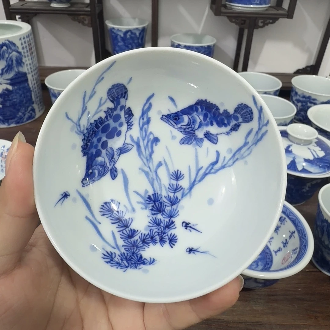 杯景德镇陶瓷手工手绘