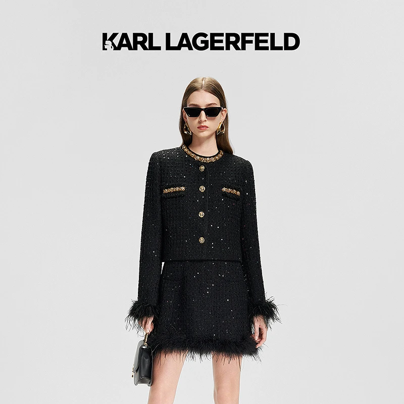 【安迪专享】KARLLAGERFELD春款香风短外套老佛爷M21E1505