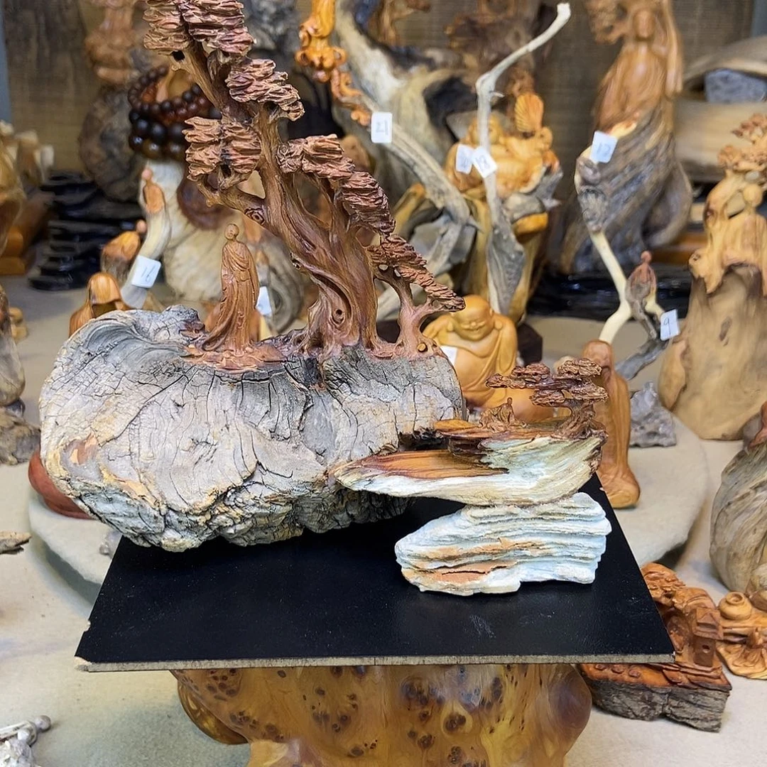 大***话柏木（崖柏）精品无相摆件