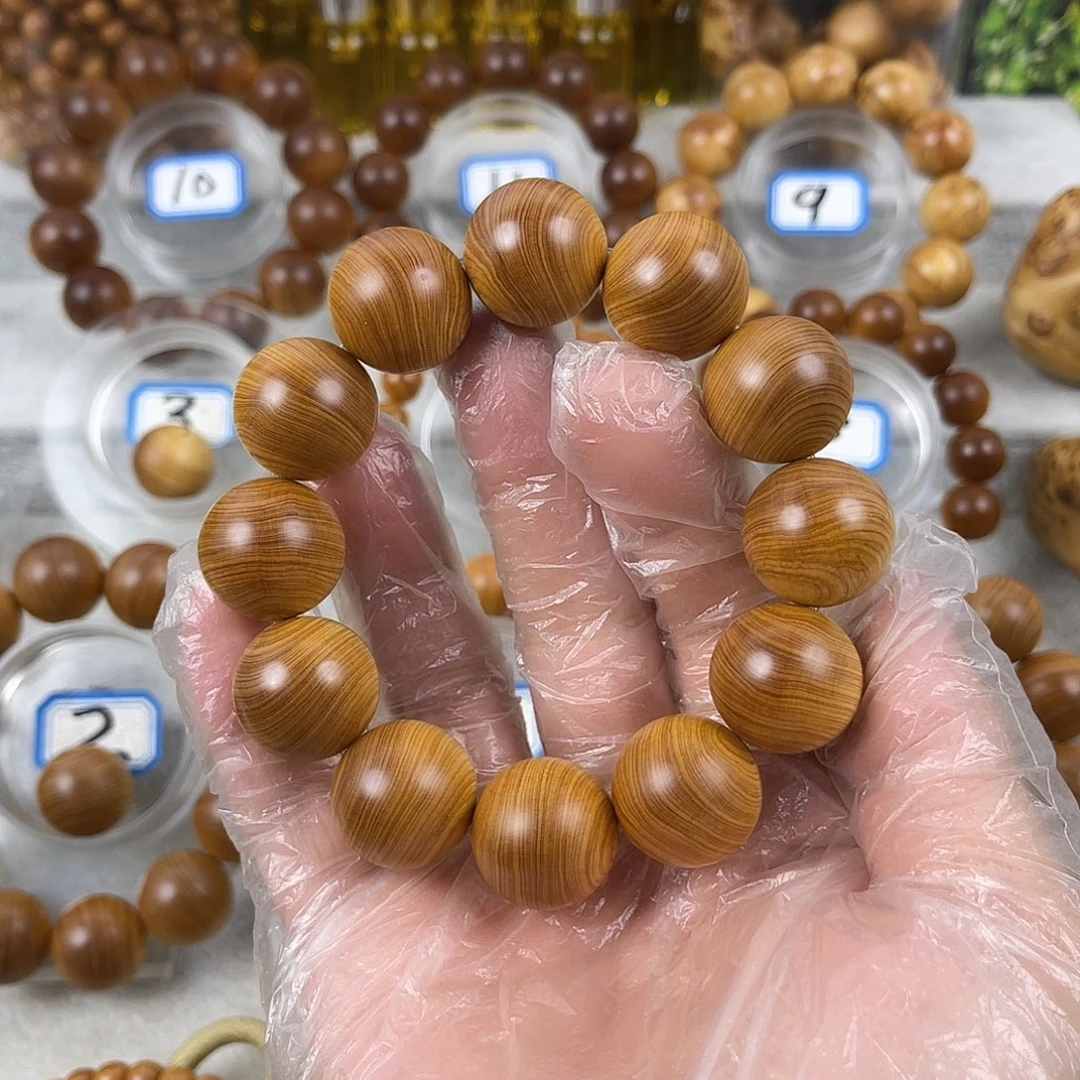 手串/手链柏木（崖柏）太行崖柏白粉黄泥坨子料2.0尺寸味道顶香