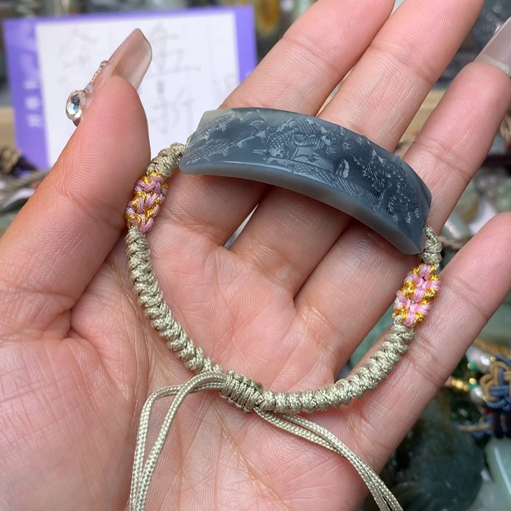 和田玉挂件未镶嵌原****謬