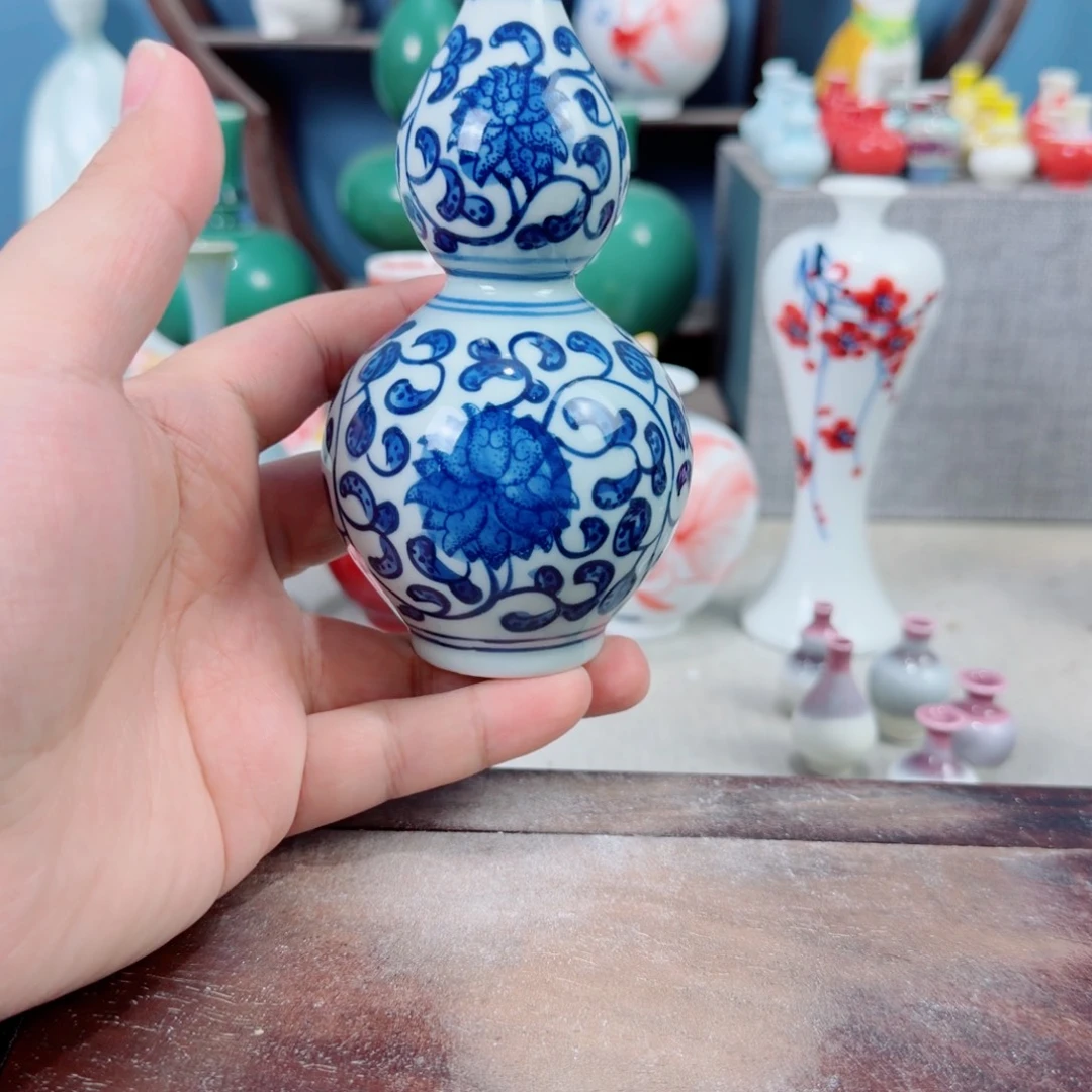 陶瓷手工小花器摆件