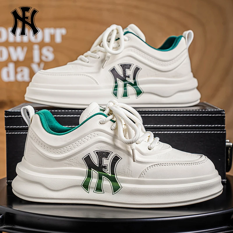 2025新款男鞋夏季百搭休闲板鞋学生小众原创增高运动潮鞋防滑耐磨