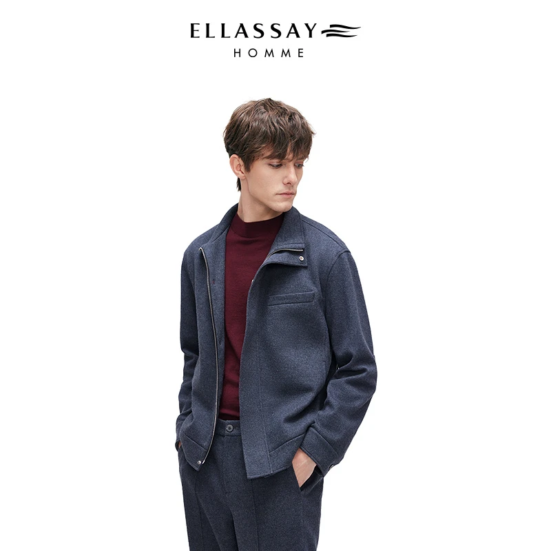 ELLASSAY歌力思男装25年新款超细美利诺羊毛调温夹克EME364W02000