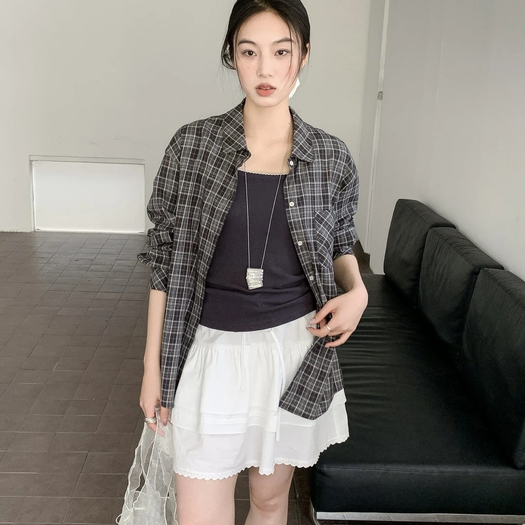 【黑方格衬衫】高品必备衬衫