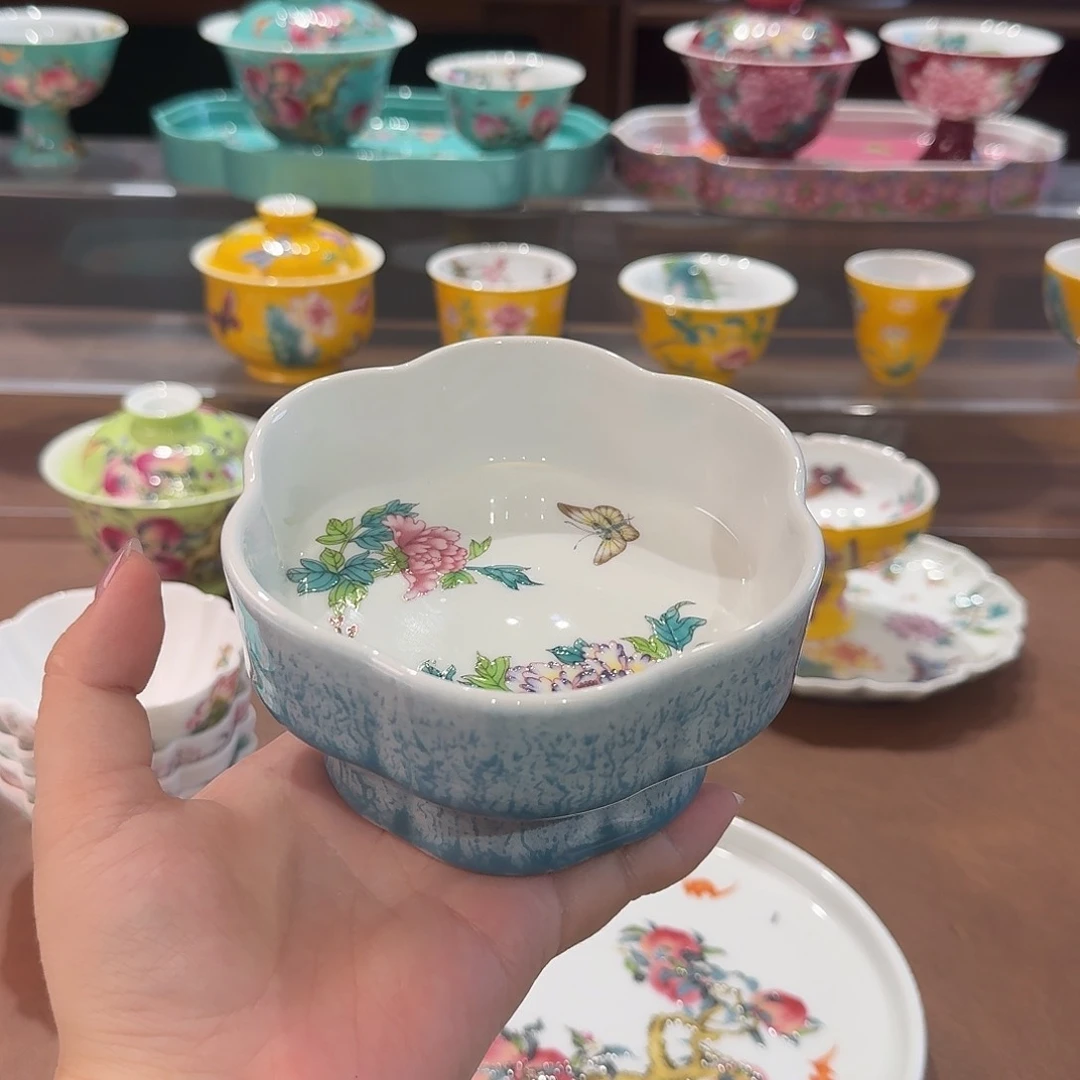 珐琅彩主人杯茶具套装