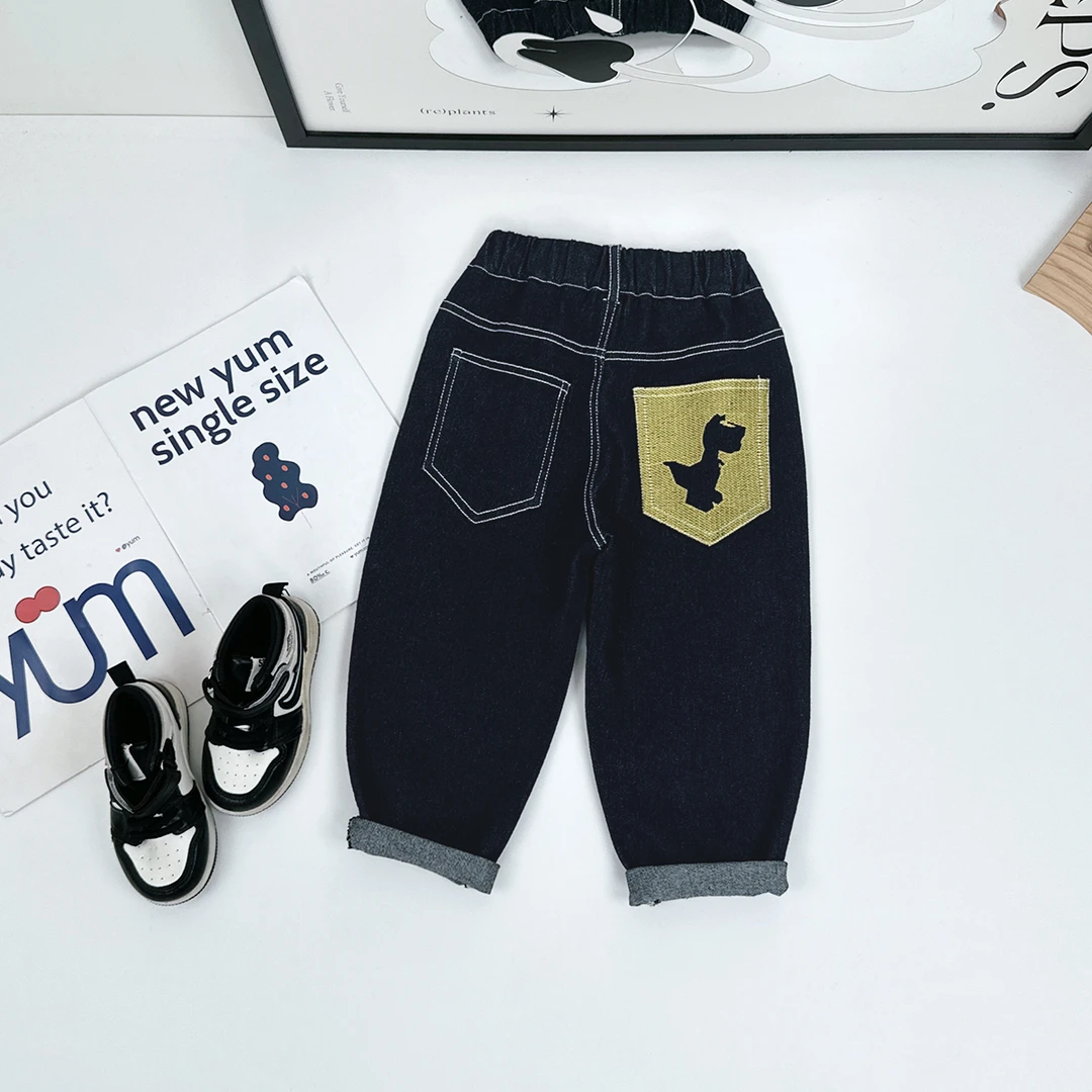 男童裤子春秋款儿童牛仔裤2025新款春装潮 FB25028