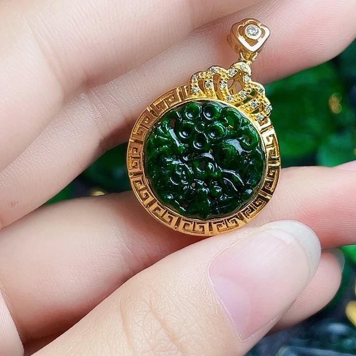 翡翠银S925镶嵌颈饰多样性