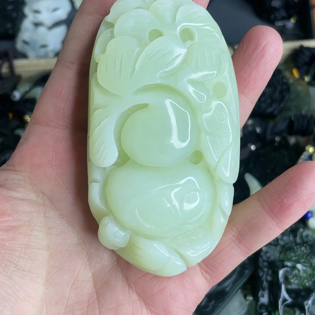 【闪购商品】岫玉颈饰未镶嵌葫芦 手把