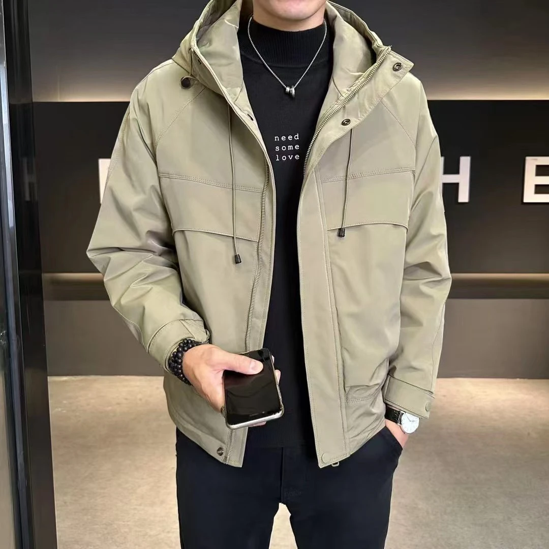 25年春季男士时尚简约帅气工装百搭夹克外套C12