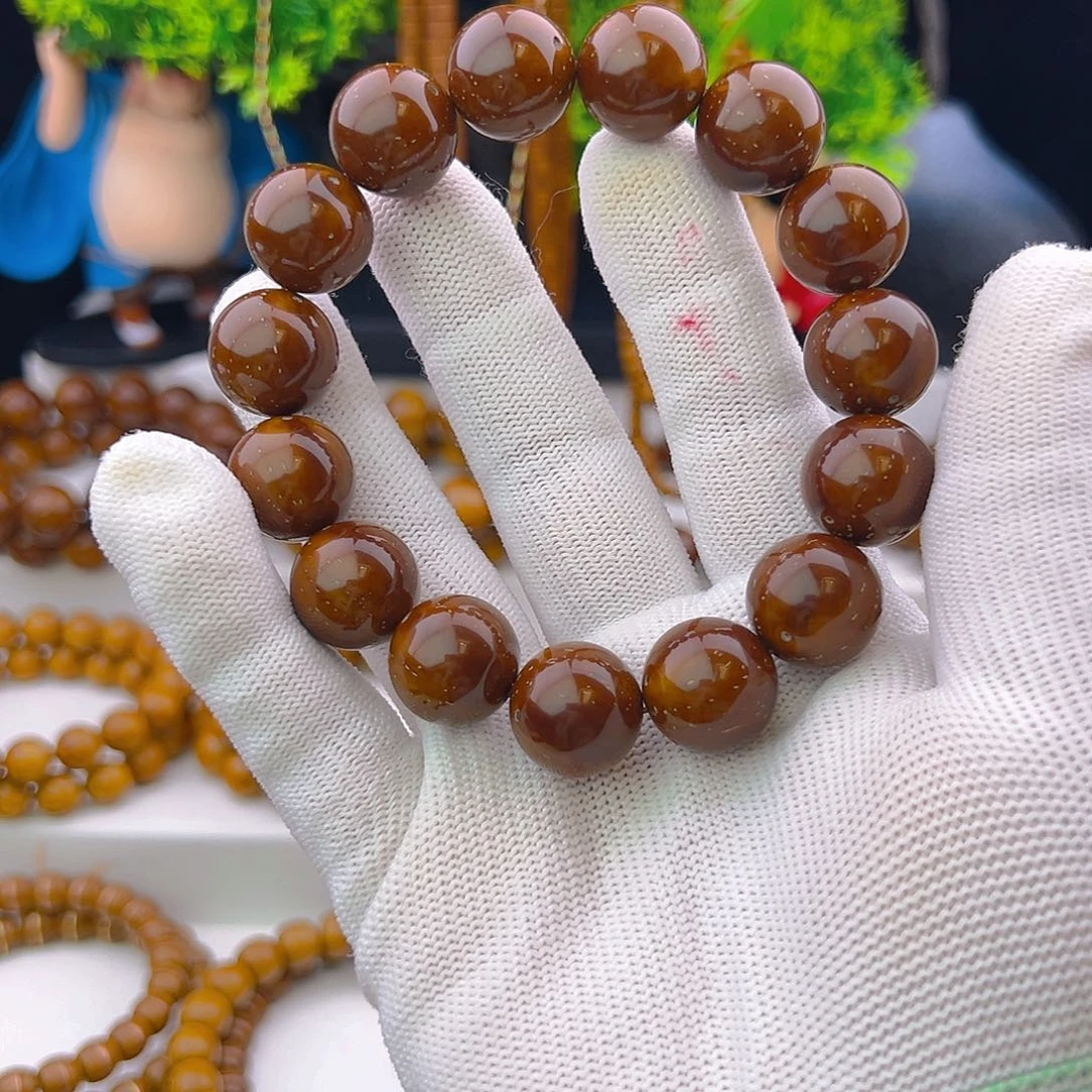 紫金鼠吊坠精品15.8尺寸半实心光珠