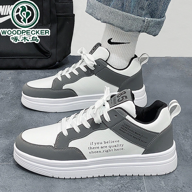 【正品】啄木鸟男士休闲百搭秋季春季潮鞋男学生青少年鞋子休闲男鞋