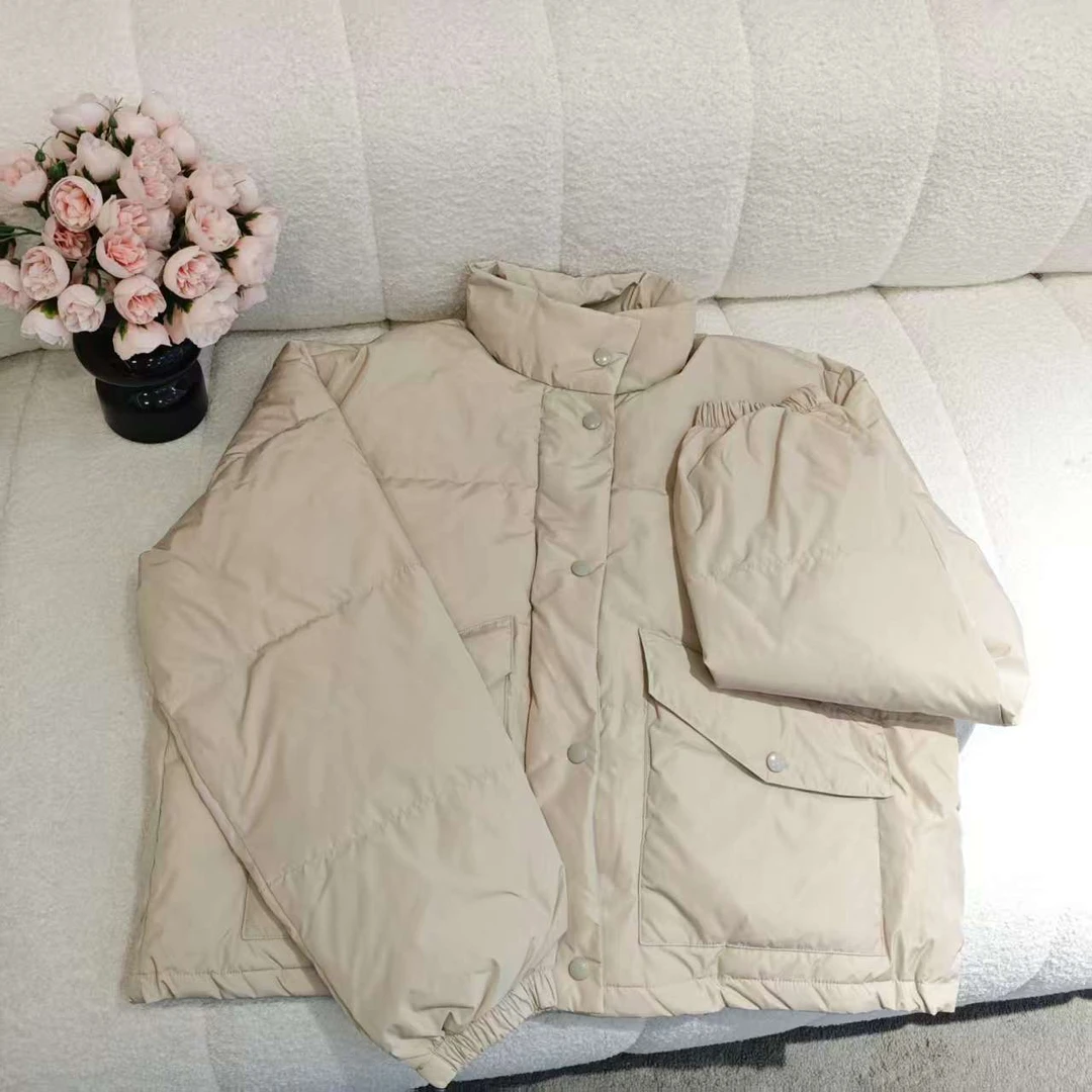 （非市场版）51110宽松立领短款外套厚款冬季字母版立领棉服外套