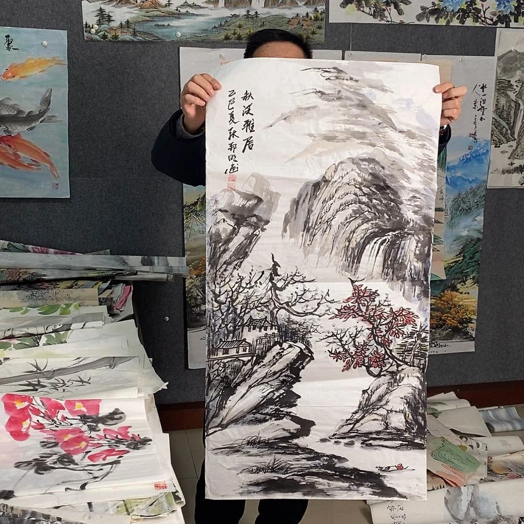 国画手写手绘国会作品97