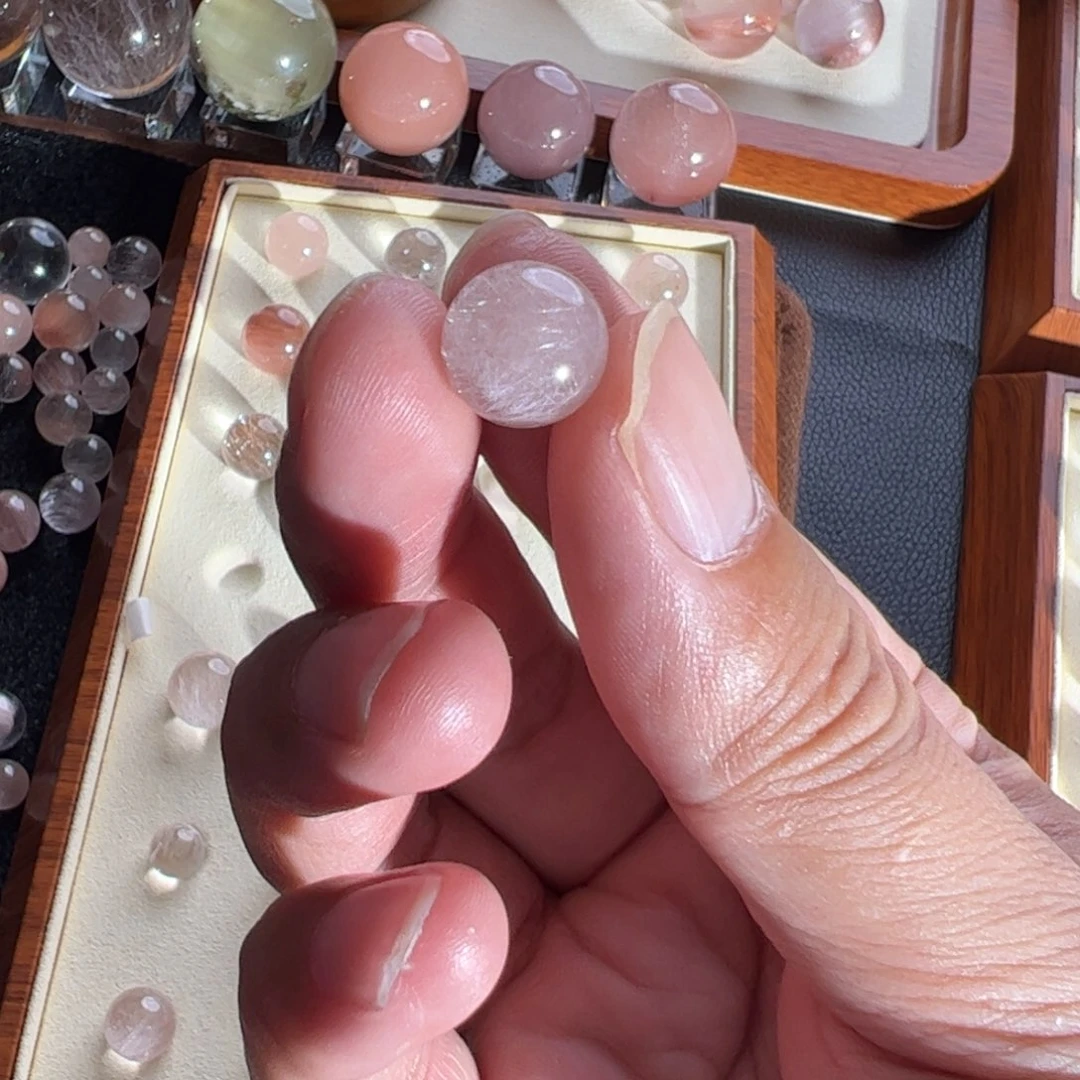 C***L水晶未镶嵌手链11.2兔毛单珠定制通孔不退不换