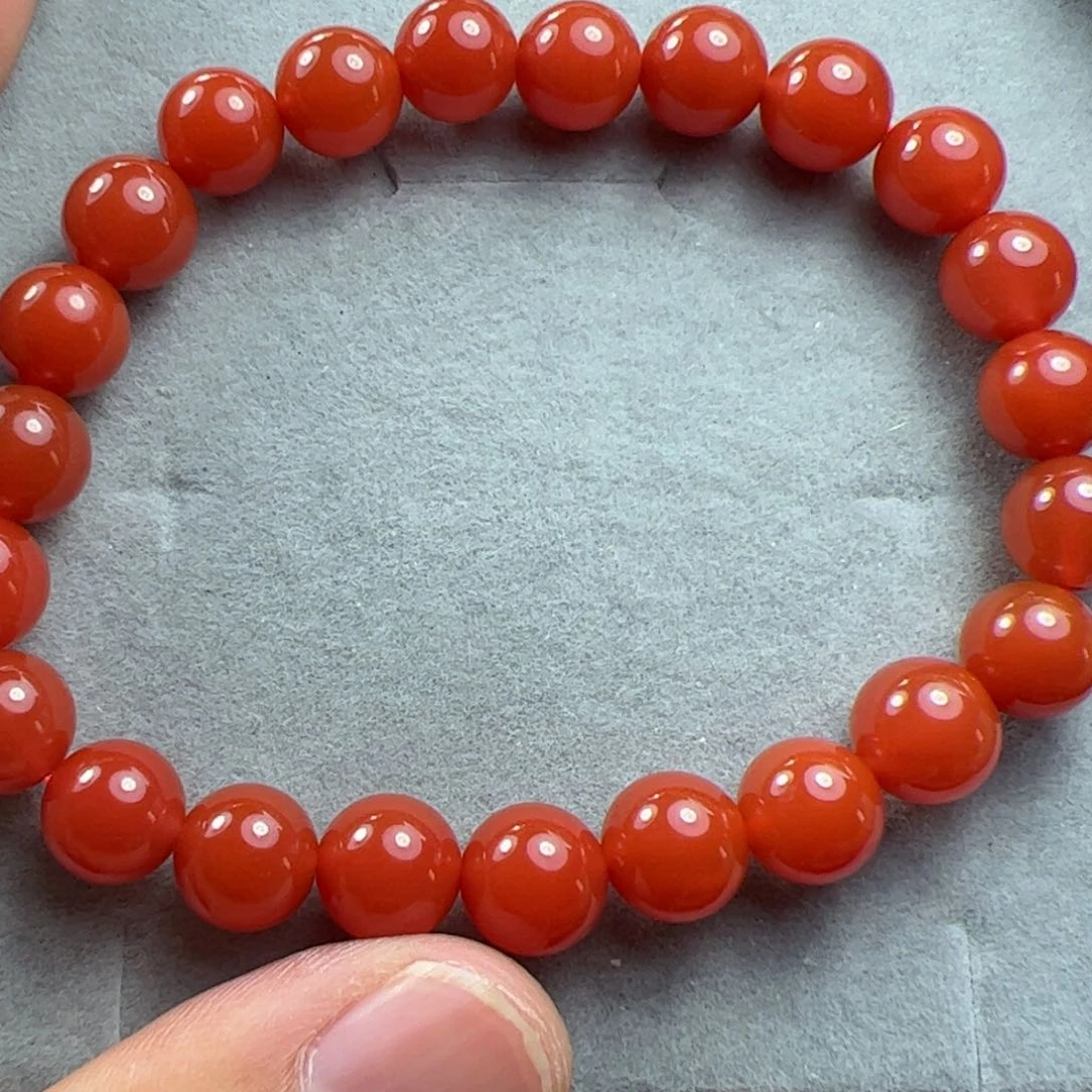 南红玛瑙手串未镶嵌