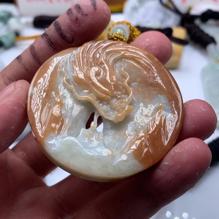 颈饰未镶嵌翡翠保真天然a货翡翠