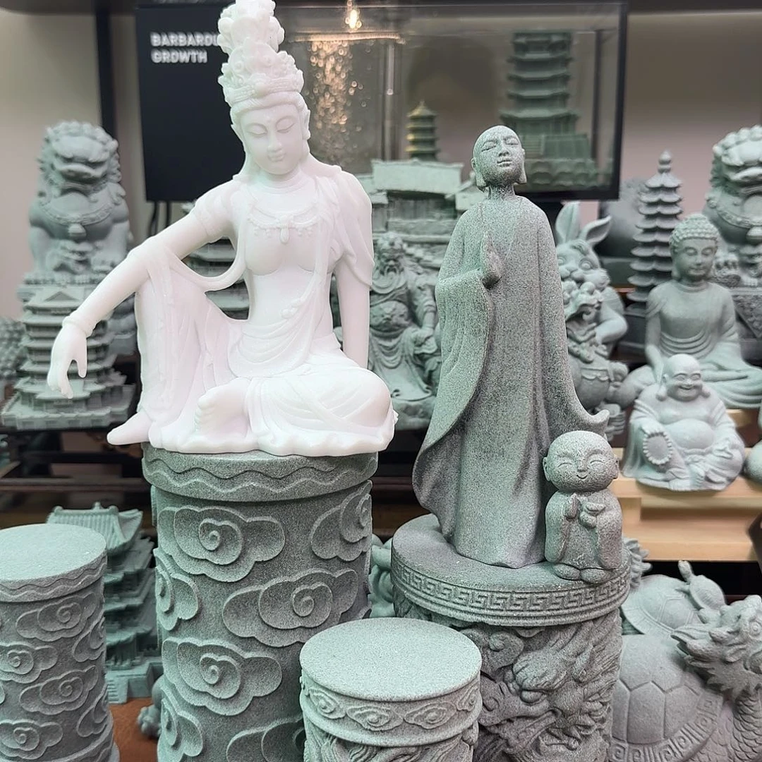 石材青砂石行礼僧人➕小小和尚