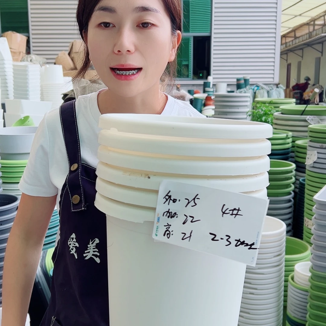 瑕疵四季盆4#白色6个无托