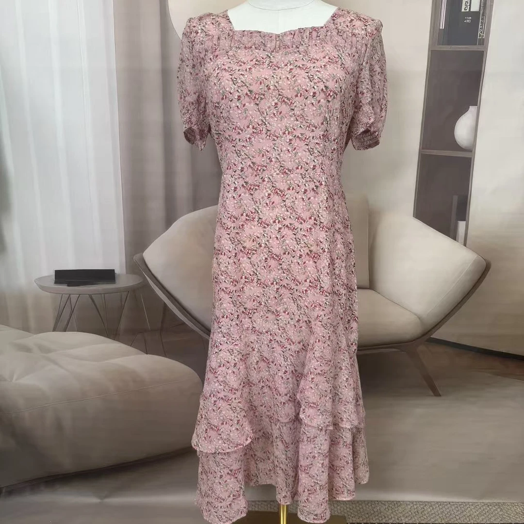 集品田园风小碎花连衣裙