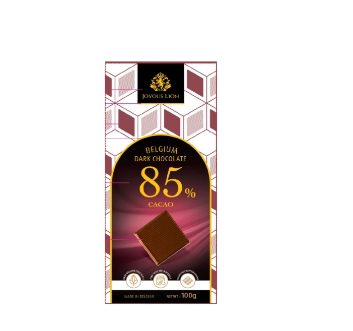 比利时进口JoyousLion85%黑醇黑巧克力100g保质期至25年11月12日