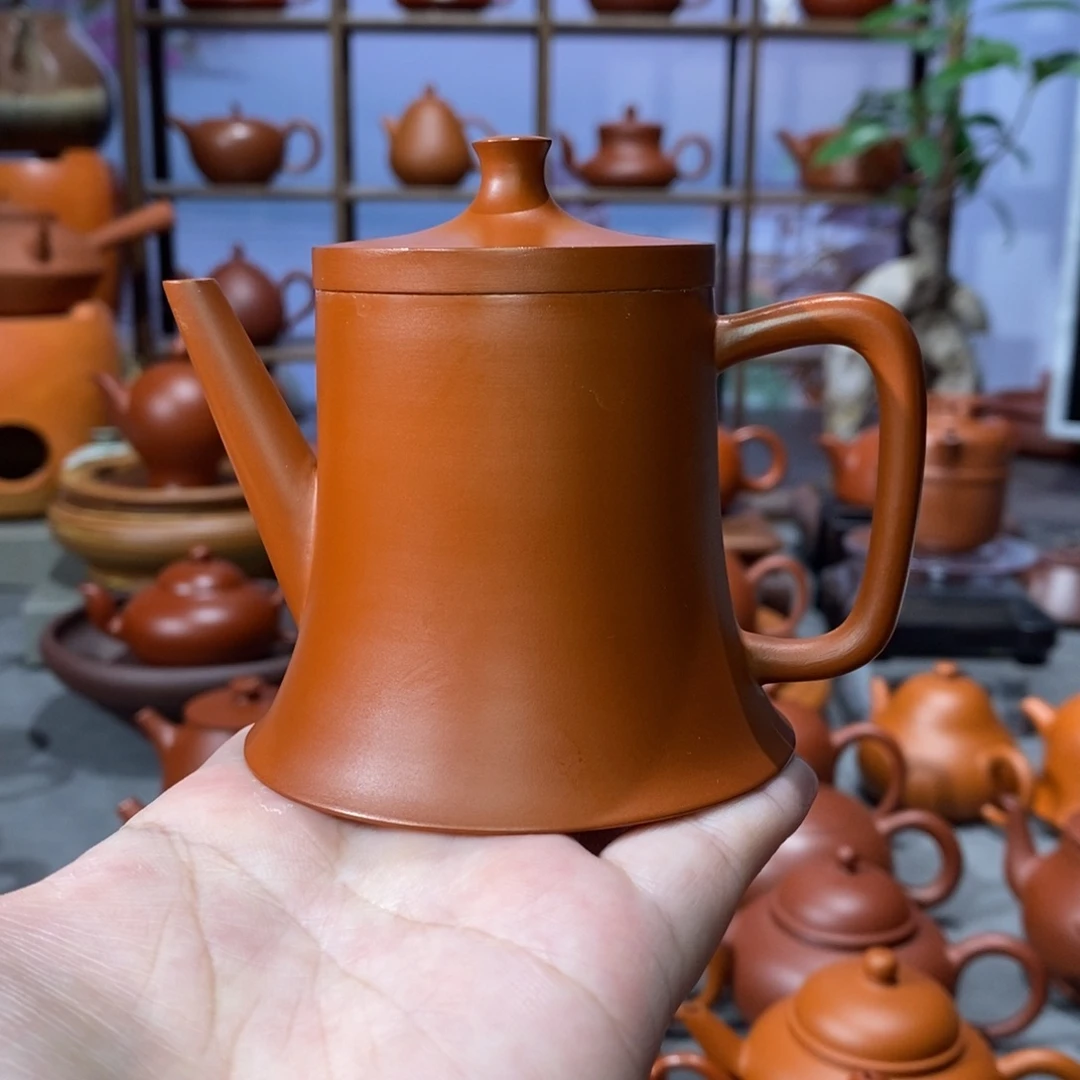 朱泥茶壶吴炫杰朱泥开运壶120c
