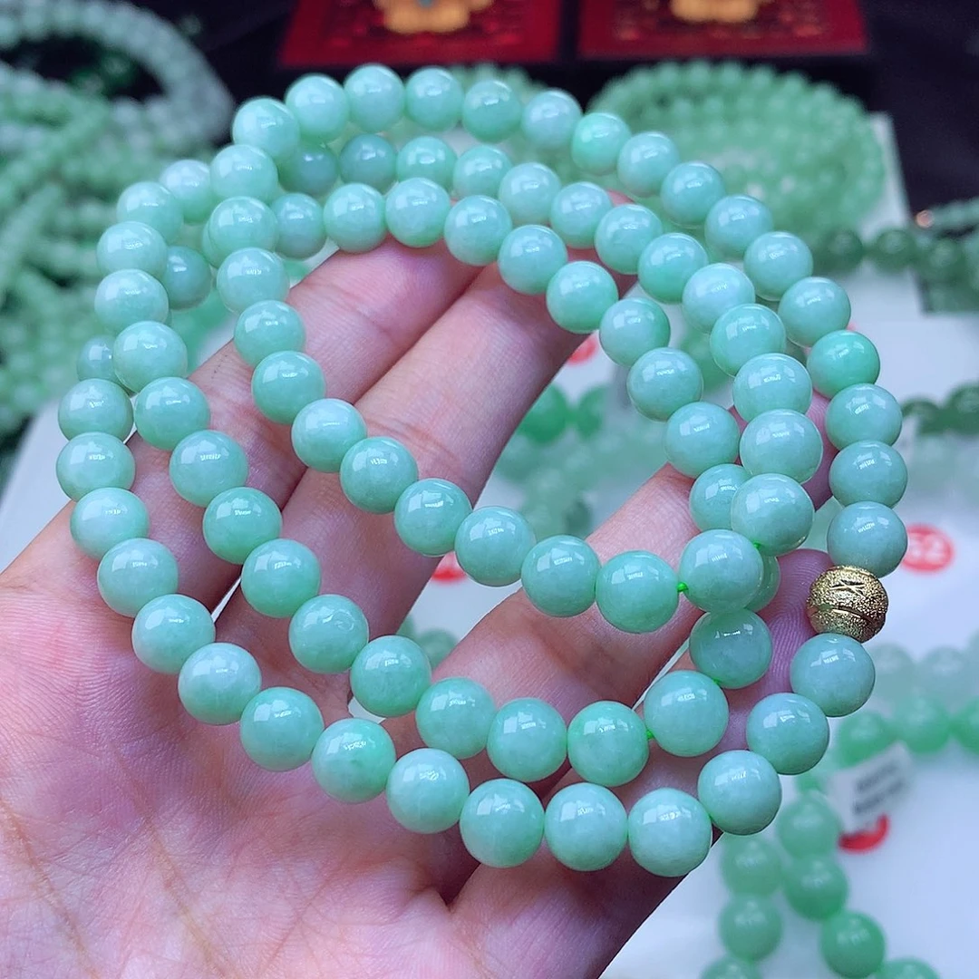 翡翠未镶嵌毛衣链卡8
