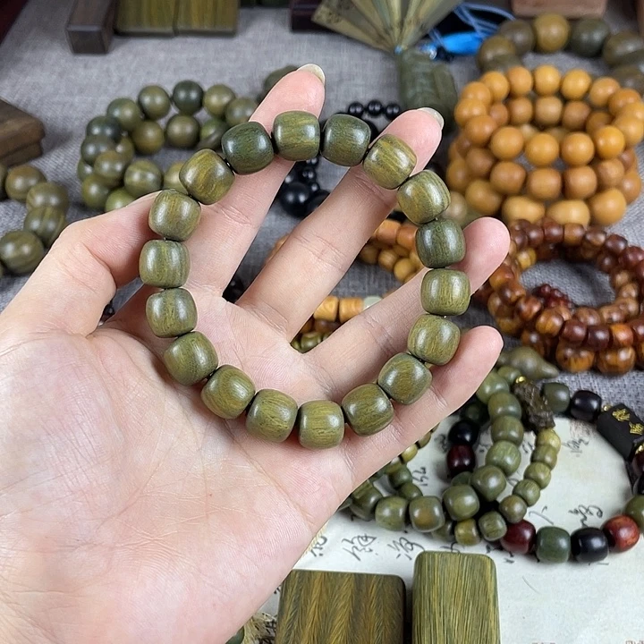 绿檀木1.2尺寸老型珠单圈