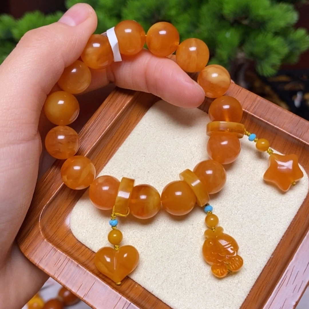 【闪购商品】手链蜜蜡未镶嵌手串定制