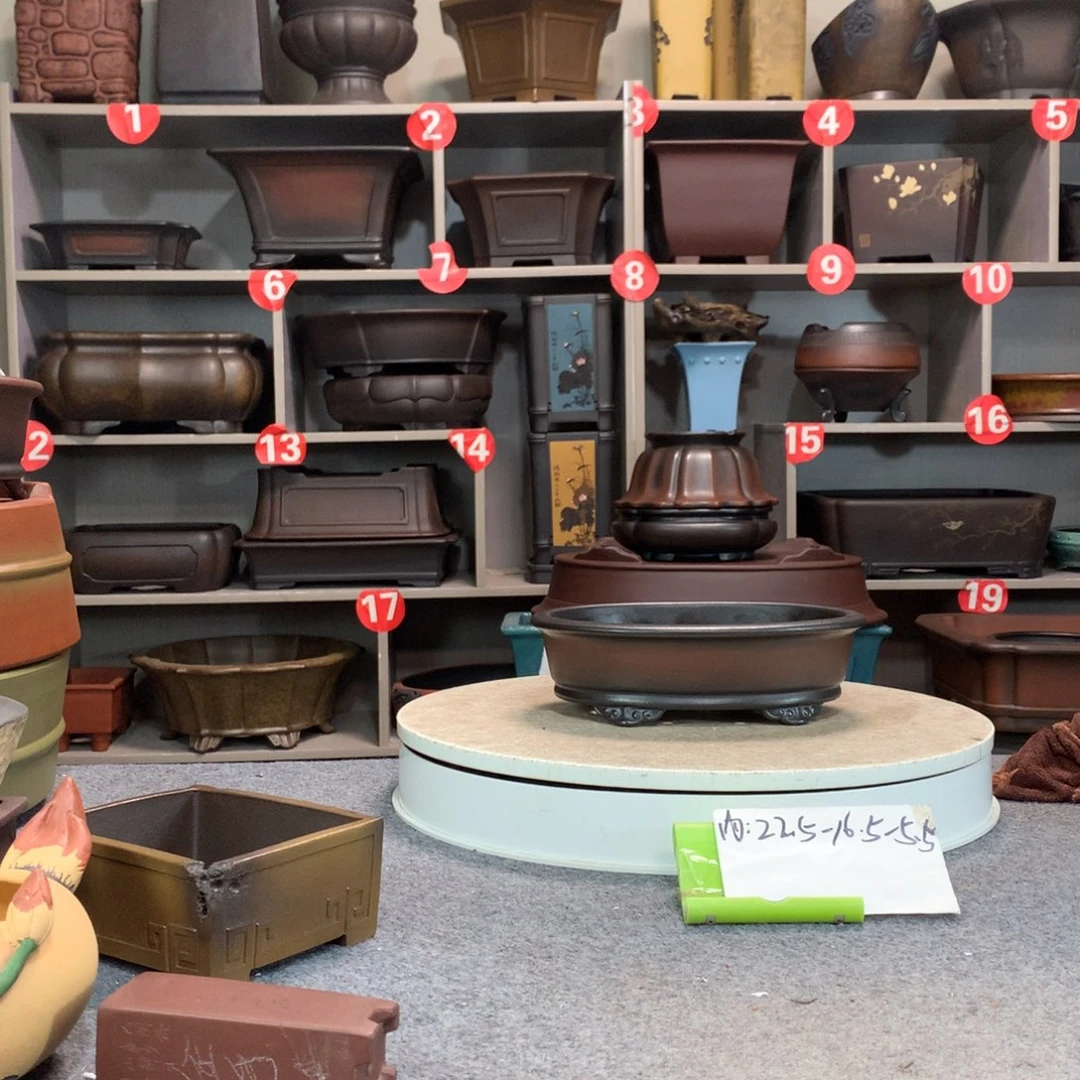 宜兴紫砂花盆精品