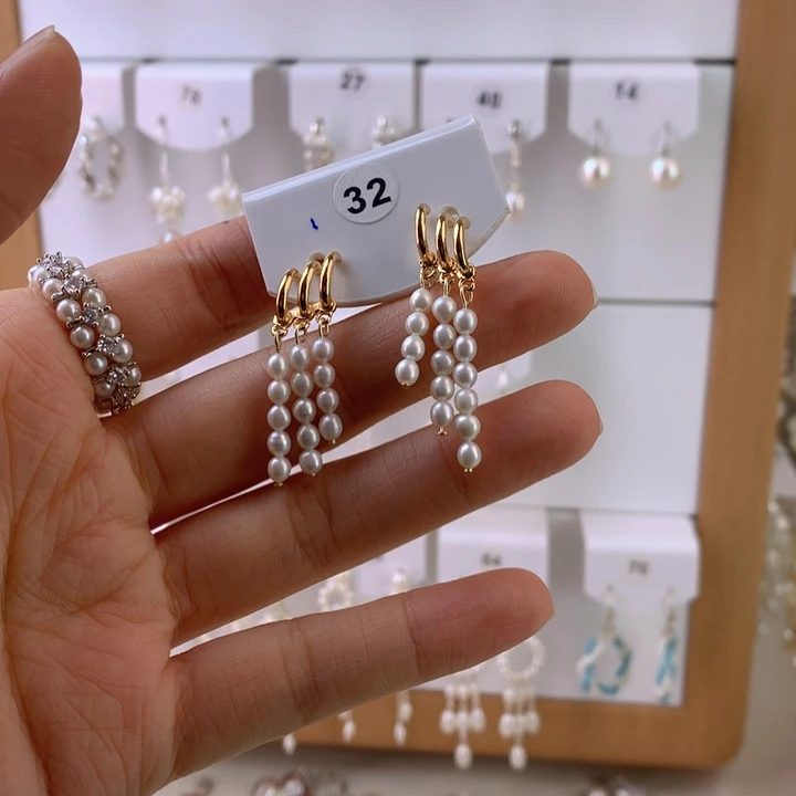 未镶嵌耳饰淡水珍珠