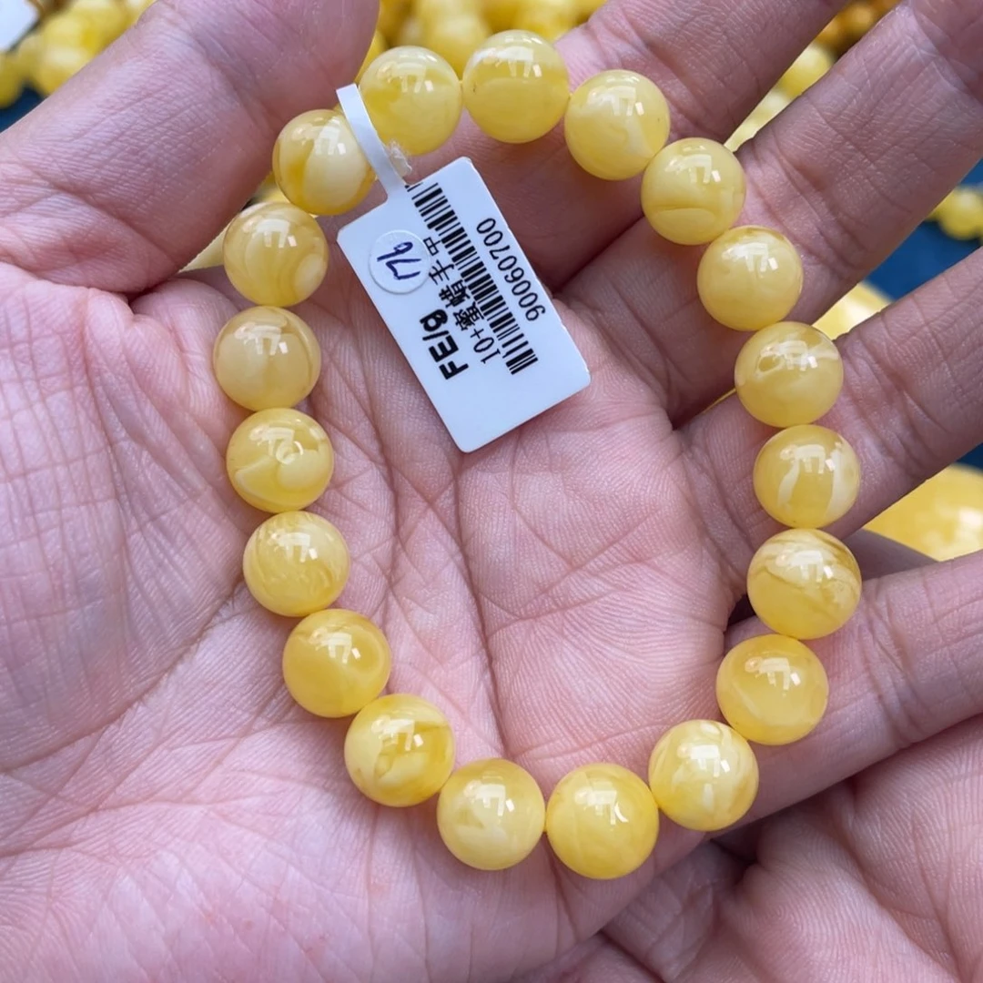 琥珀裸石未镶嵌琥珀蜜蜡10m m