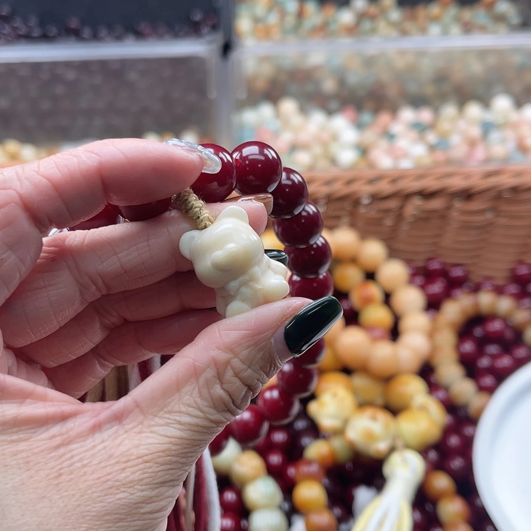 白玉菩提吊坠B/17mm/1颗