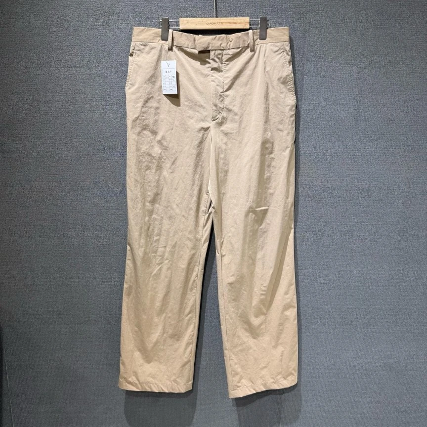 99新 BOTTEGA VENETA/葆蝶家  卡其色直筒休闲长裤 52码/6777