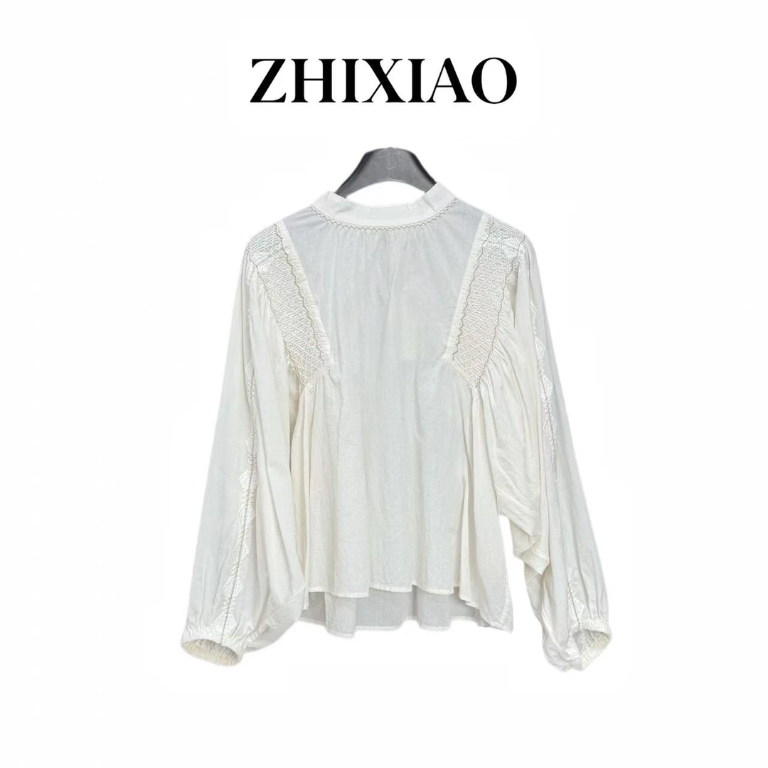 【ZHIXIAO】秋冬新款：打揽绣花长袖上衣585600