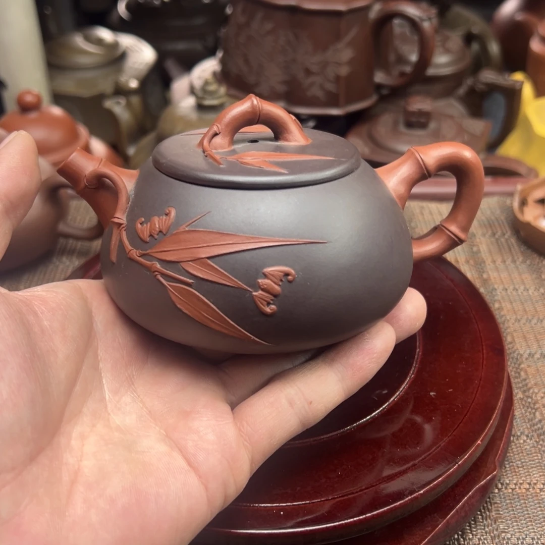 紫砂茶壶宜兴原矿紫砂壶220毫升容量