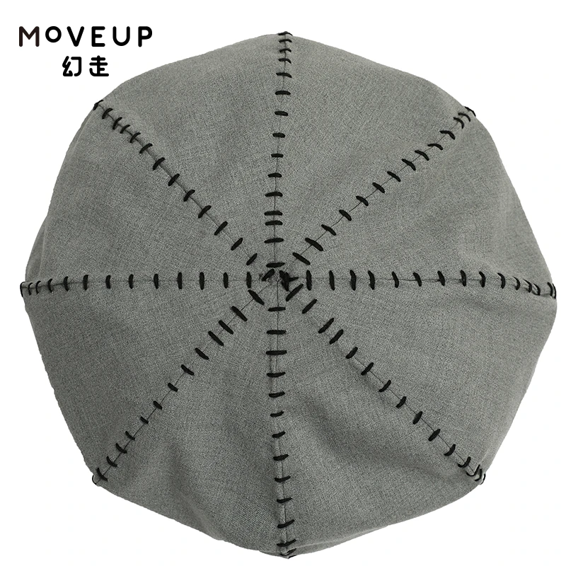 MOVEUP幻走粗线绣花南瓜帽122203301（颜色随机）
